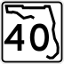 State Road 40 marker