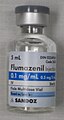 A 5 ml vial of flumazenil