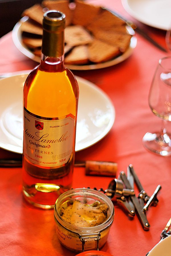 Wine and foie gras