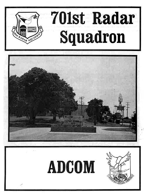 Cover of welcome brochure, 701st Radar Squadron