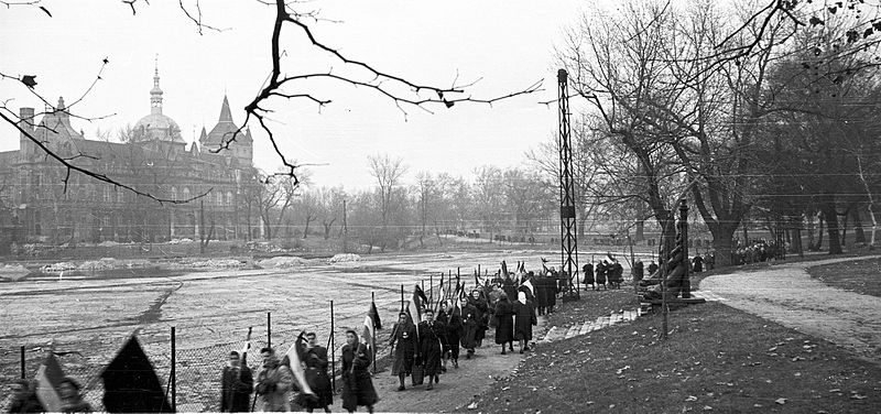 File:Fortepan Asszonyok tüntetése Budapesten 1956. december 4.jpg