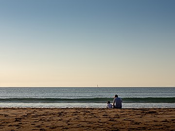 Gabriel and Verne at Gorliz Beach, Basque Country, Spain