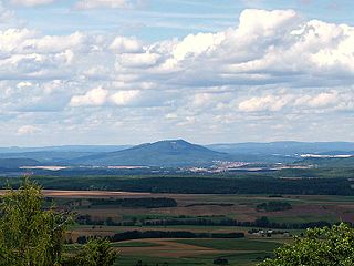 Großer Gleichberg mountain in Thuringia, Germany