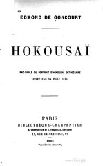 Edmond de Goncourt, Hokousaï, 1896    