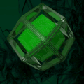 Green rhombic dodecahedron.gif