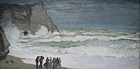 Rough Sea at Etretat Grosse mer a Etretat - Claude Monet.jpg