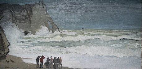 Claude Monet, 1868 Tempête à Étretat
