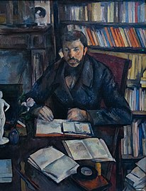 Paul Cézanne, Portrait de Gustave Geffroy (1895), huile sur toile, Paris, musée d'Orsay.