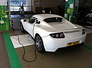 Tesla Roadster charging