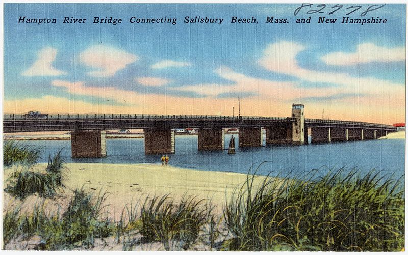 File:Hampton River Bridge connecting Salisbury Beach, Mass. and New Hampshire (82778).jpg