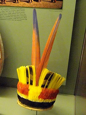 Headress for women, Waura Wauja Kuikuru - AMNH - DSC06151.JPG