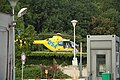 Čeština: Helikoptéra Kryštof 18 na heliportu Thomayerovy nemocnice v Praze-Michli, Praha. English: Helicopter Kryštof 18 at Thomayer Hospital heliport in Prague-Michle, Prague.