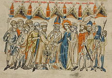 Žiroslav II. sobáši Henricha Bradatého a svätú Hedvigu (obraz zo 14. storočia)