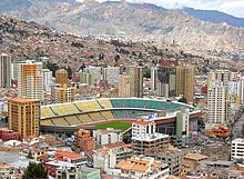 Vista del estadio desde el Barrio Miraflores.