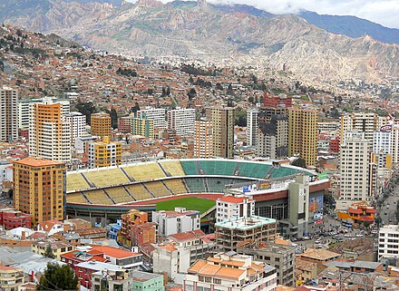 Le stade Hernando Siles de La Paz, enceinte attitrée de la Verde.