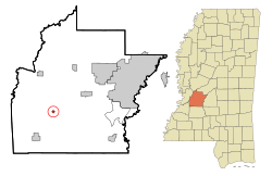 Location of Learned, Mississippi