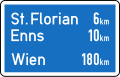 15c: Orientierungstafel – Autobahn oder Autostraße