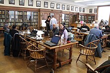 Edit-a-thon for Black History Month at Howard University, a historically-Black university. Howard University edit-a-thon B.JPG