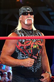 WWF Champion Hulk Hogan wrestled the IWGP Heavyweight Champion The Great Muta in the most popular match of the event. Hulk Hogan July 2010.jpg