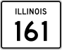 Illinois Route 161 işaretçisi