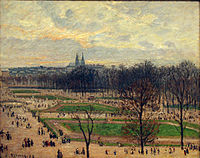 Каміль Піссарро, «Сад Тюїльрі взимку. Париж», 1899, Музей мистецтва Метрополітен