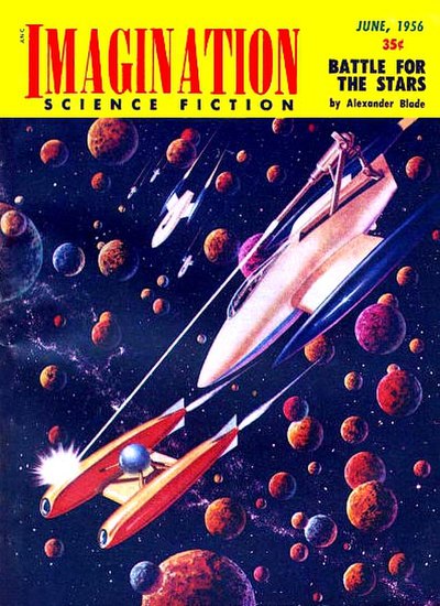Cover of sci-fi magazine Imagination, June 1956