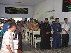 An Eastern Orthodox Church congregation