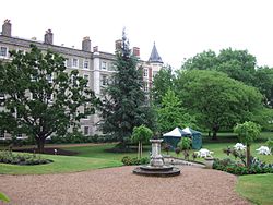 Part of the Inner Temple Garden and buildings