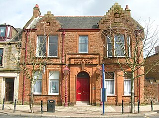 Irvine Burns Club architectural structure in North Ayrshire, Scotland, UK