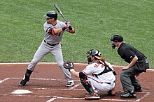 Boston selected Jacoby Ellsbury 23rd overall. He won the Gold Glove and Silver Slugger awards as an outfielder in 2011. Jacoby Ellsbury (51007018477).jpg