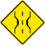 Jamaica road sign W3-4.svg