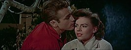 James Dean y Natalie Wood en Rebelde sin causa, 1955.