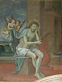 Christus in der Rast; Gemälde eines unbekannten Künstlers in der Wallfahrtskirche Heilig Kreuz Mindelaltheim