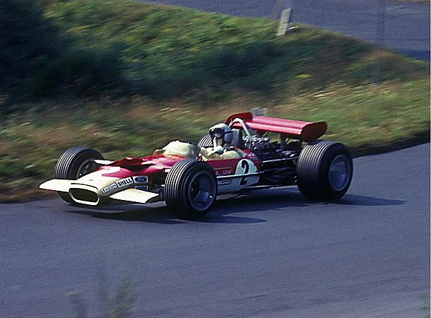 Jochen Rindt tijdens de grand prix van 1969.