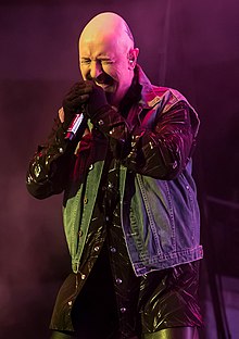 Halford performing in 2015