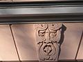 restored Jugendstil house, detail on a so-called Groteske