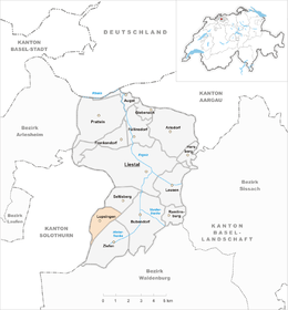 Lupsingen - Localizazion