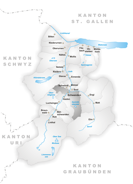 Schwanden - Localizazion