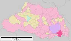 Location of Kawaguchi in استان سایتاما