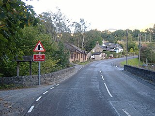 Killiecrankie village in Perth and Kinross, Scotland, UK