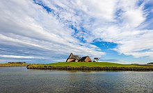 Le presbytère à Hallig Hooge. Octobre 2020.