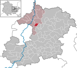 Kaart van Löberschütz