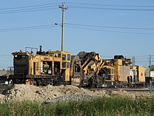 LORAM Ballast Cleaner in Winnipeg, Manitoba, Canada on July 4th, 2019. LORAM Ballast Cleaner Portage JCT.jpg