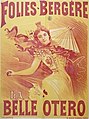 Г. Батай. Плакат, рекламирующий выступление Прекрасной Отеро, 1896