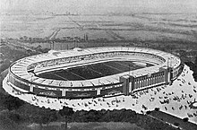 Le Stade municipal de Toulouse (dit alors Parc municipal des Sports) en 1939 (maquette d'époque).