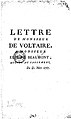 Lettre de M. de Voltaire à M. Élie de Beaumont, avocat au Parlement.jpg