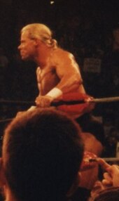 Luger in the ring during a taping of Nitro in 1998