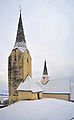 Roman choir steeple and parish church - Romanischer Chorturm und Pfarrkirche