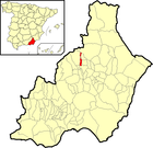 Расположение муниципалитета Сомонтин на карте провинции