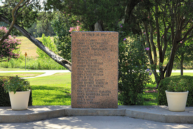 Memorial to those killed in the Luby's Massacre